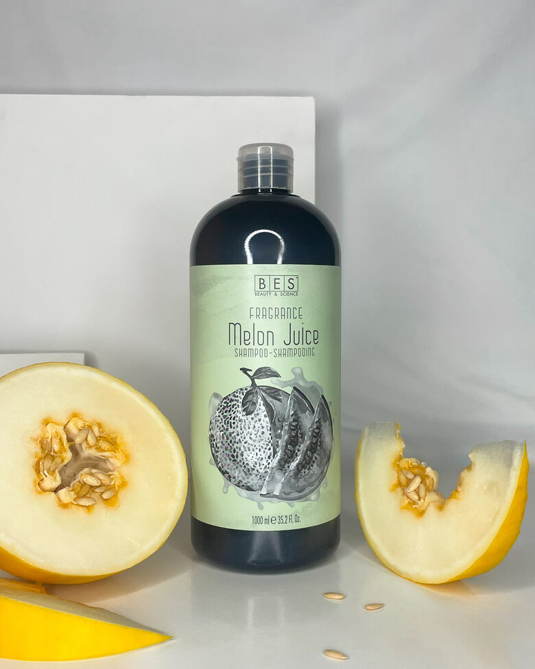 BES FRAGRANCE šampūns ar Melones aromātu 1000ml